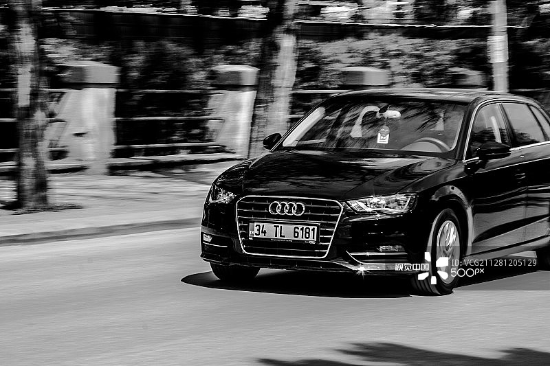 奥迪汽车摇摄图片素材