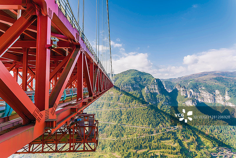 吉首矮寨大桥风光图片素材