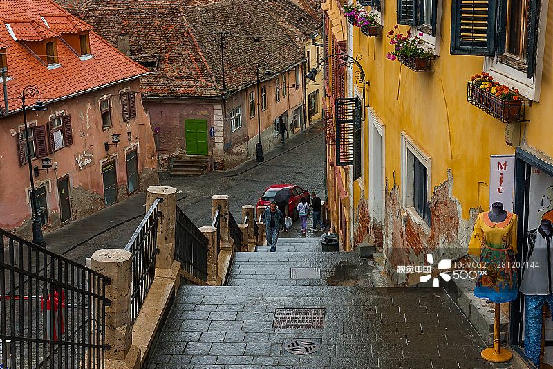 湿楼梯图片素材