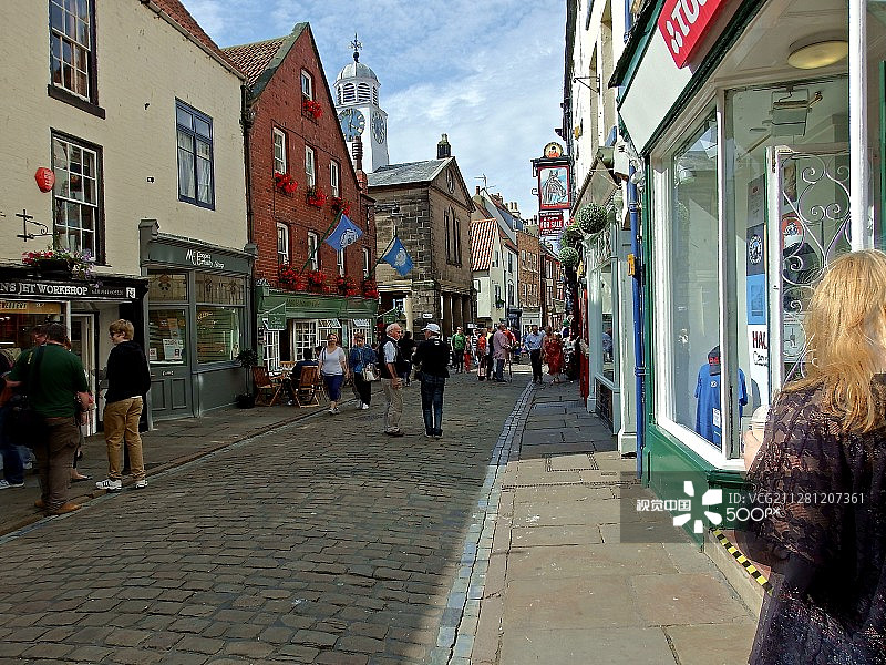 惠特比教堂街图片素材