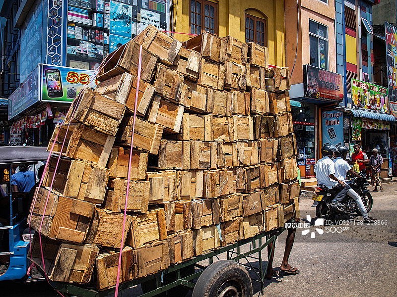 科伦坡街景，斯里兰卡图片素材