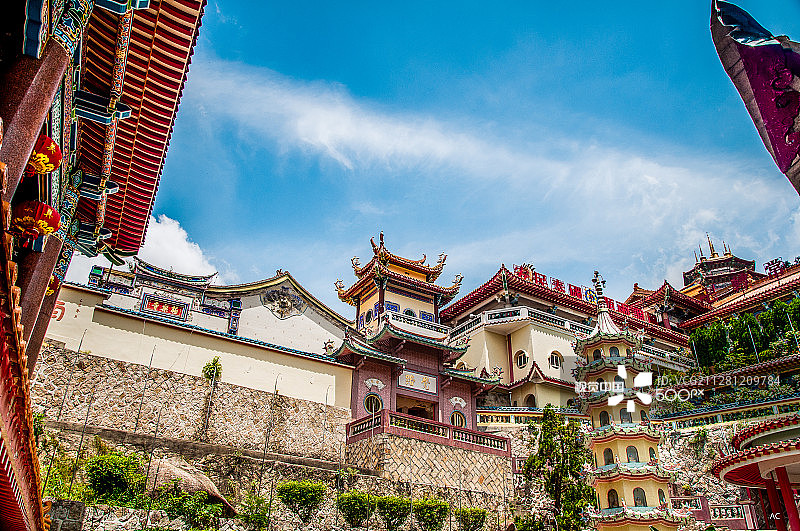 极乐寺内部景象图片素材