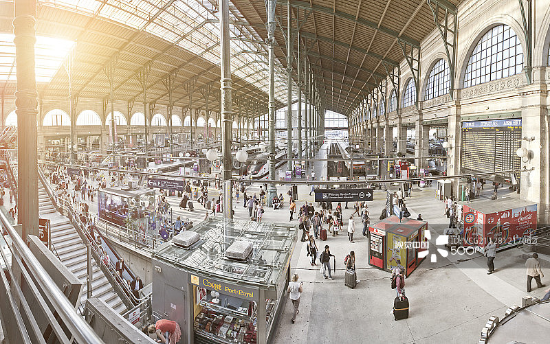巴黎火车北站图片素材