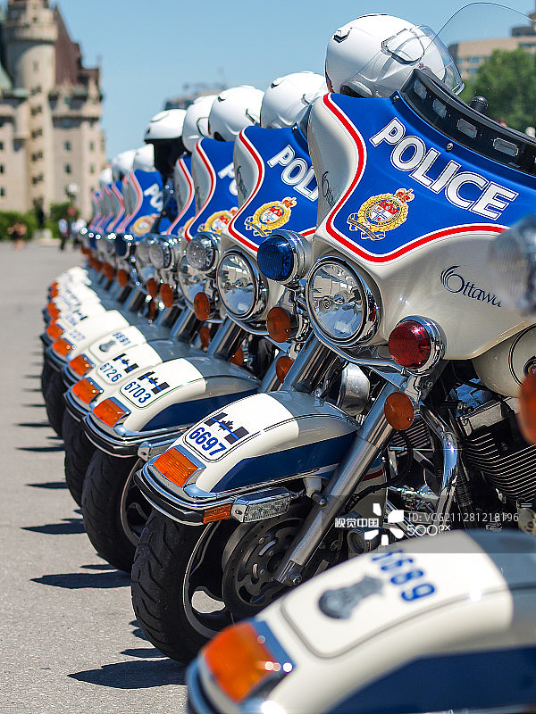 警用自行车图片素材