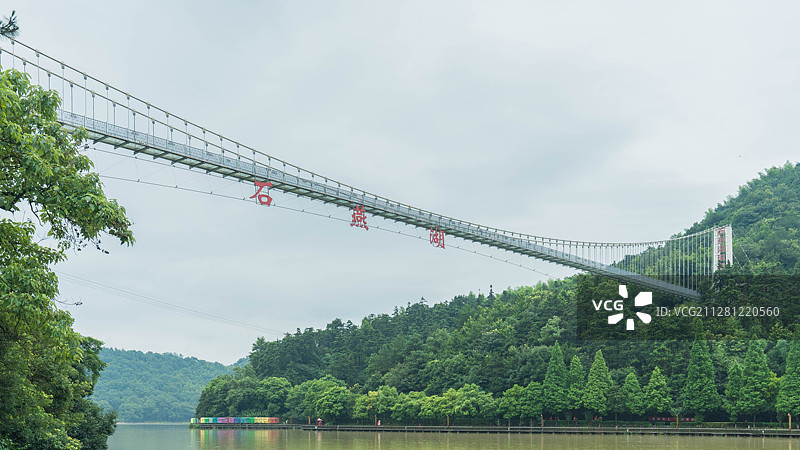 长沙石燕湖玻璃桥图片素材