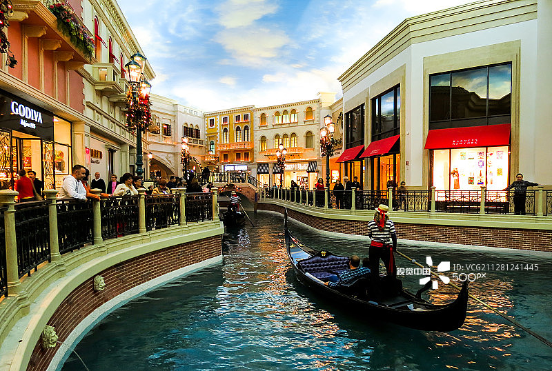 贡多拉游船图片素材
