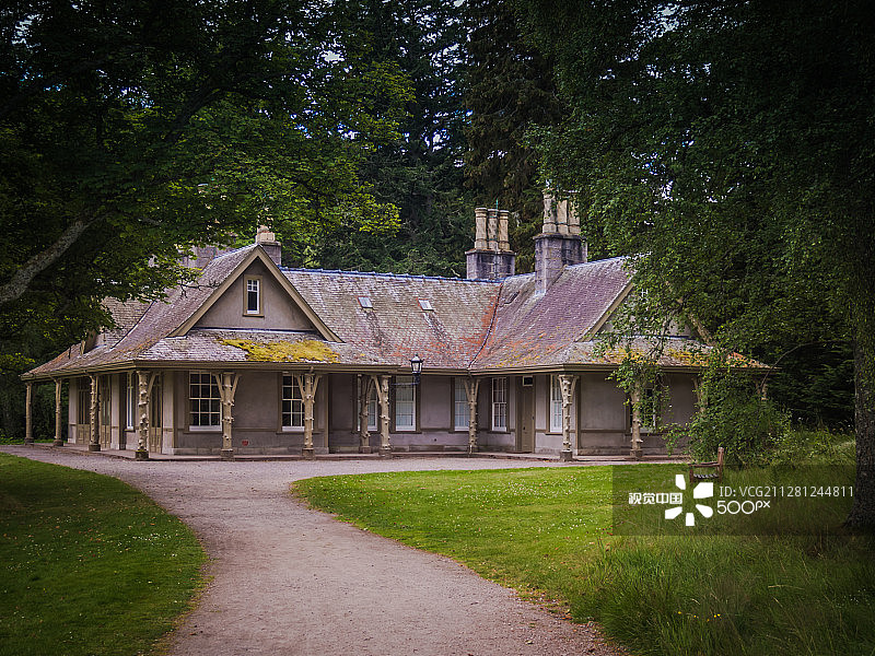 巴尔莫勒尔庄园的隐蔽小屋图片素材