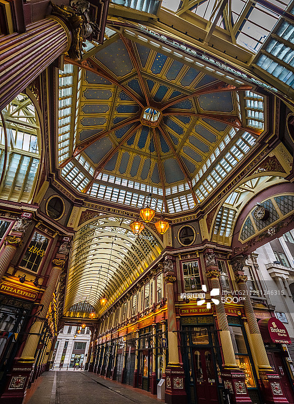 伦敦利德贺市场图片素材