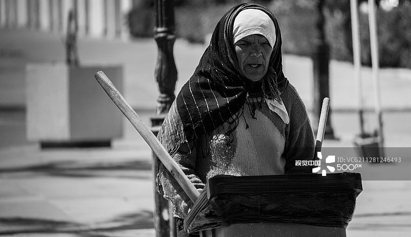 街道清洁工图片素材