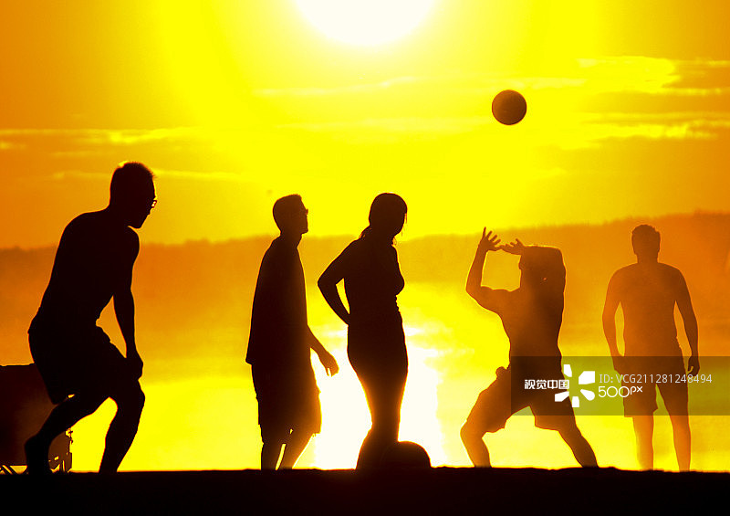 沙滩排球！图片素材