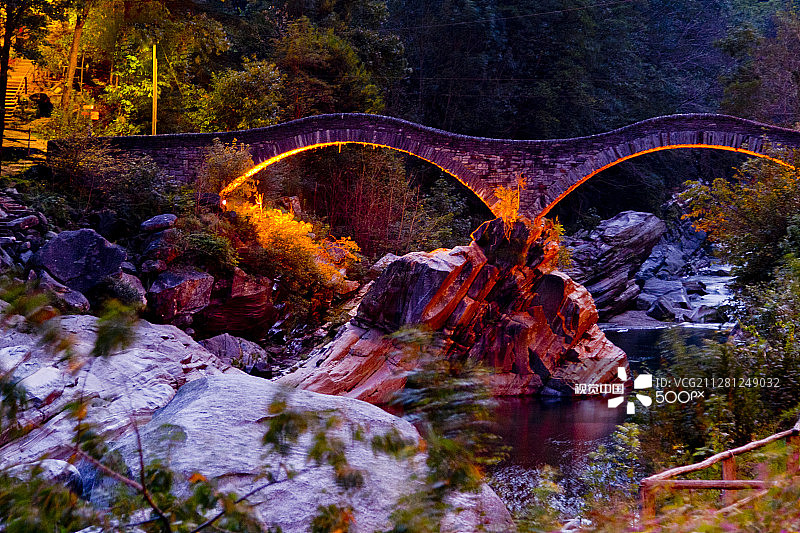 韦尔扎斯卡山谷 - 长时间曝光图片素材