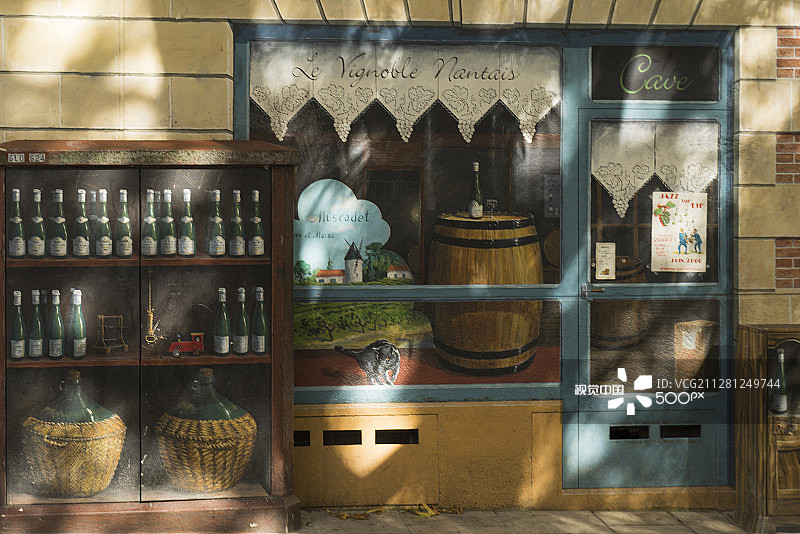 南特的错觉艺术商店图片素材