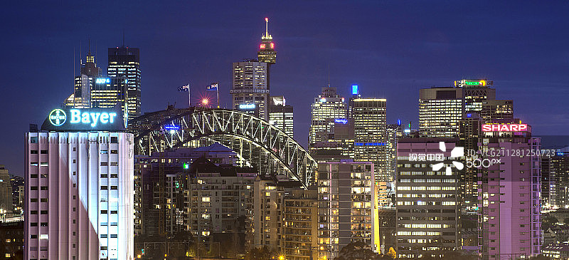 悉尼海港大桥与建筑图片素材