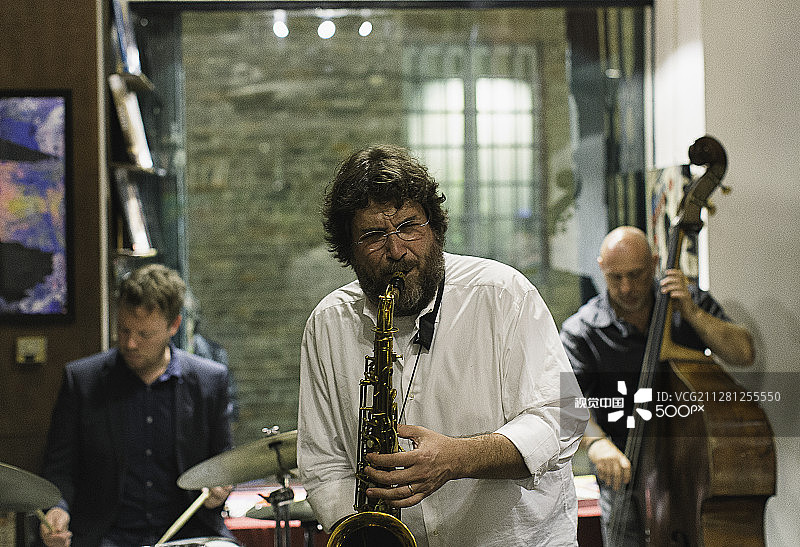 帕维亚卡尔达诺书店爵士乐图片素材