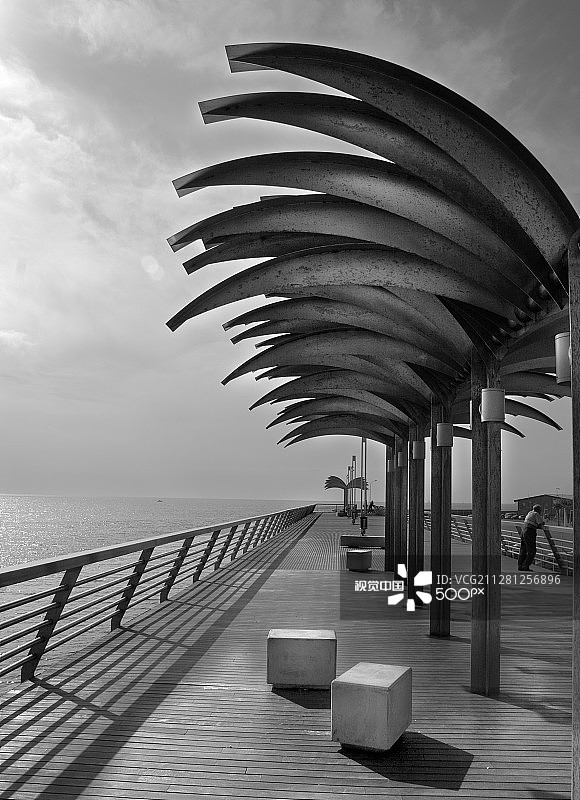 阿利坎特海港步道图片素材