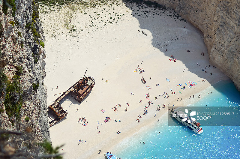 沉船走私者扎金索斯图片素材