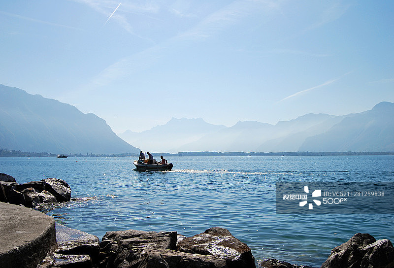 日内瓦湖的传统图片素材