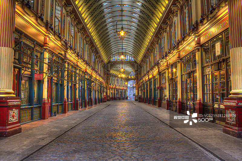 伦敦利德贺市场图片素材