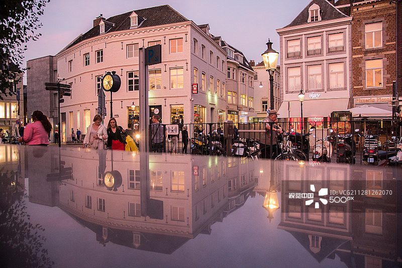 马斯特里赫特的倒影图片素材