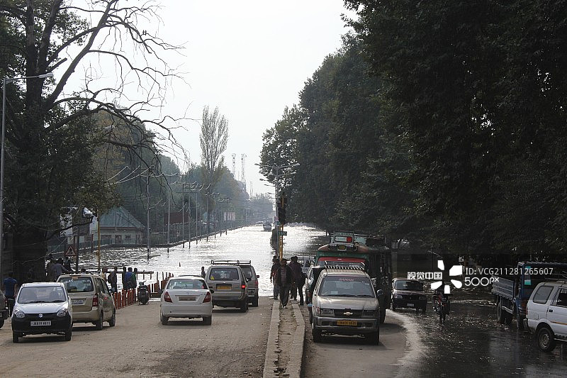 2014年9月克什米尔洪水(A)图片素材