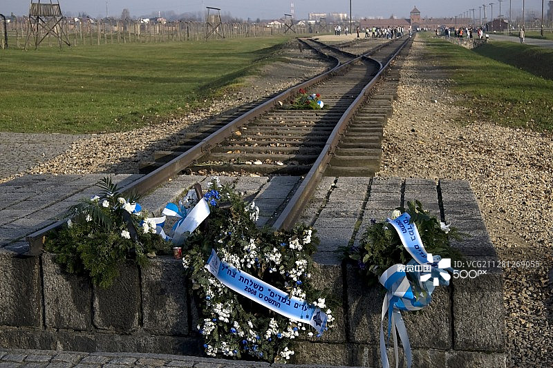 波兰奥斯维辛-比克瑙荷兰受害者纪念碑图片素材