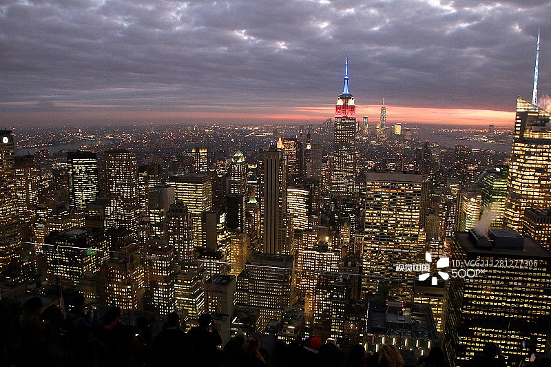 洛克菲勒中心观景台（纽约）图片素材