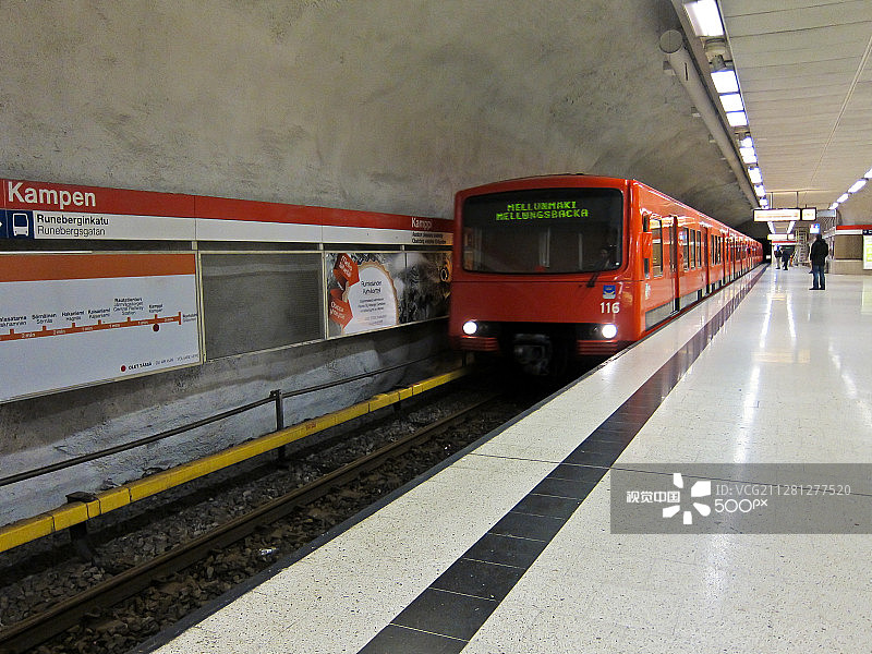 芬兰赫尔辛基地铁图片素材