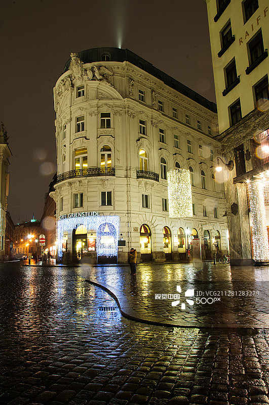 维也纳格林斯泰德尔咖啡馆图片素材