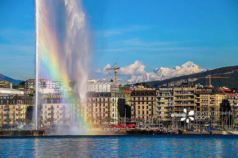 日内瓦喷泉图片素材