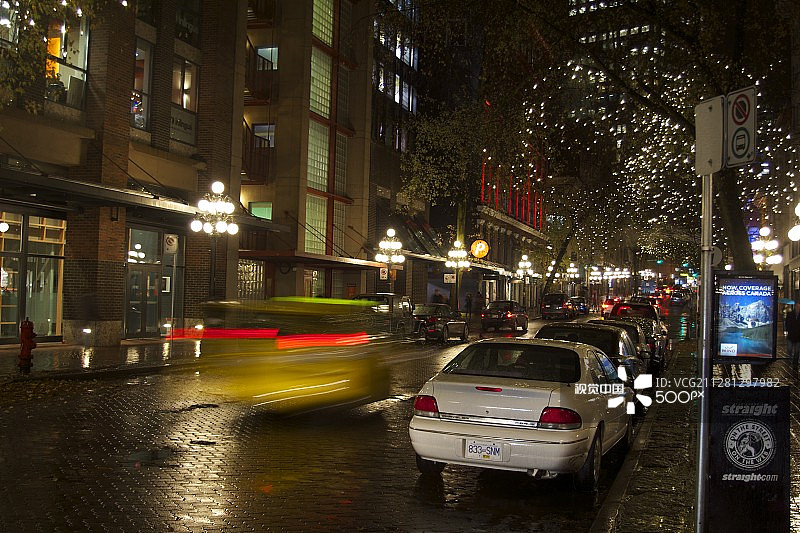 黄色出租车 - Gastown图片素材