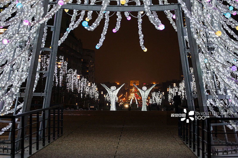 拉德芳斯的圣诞装饰图片素材