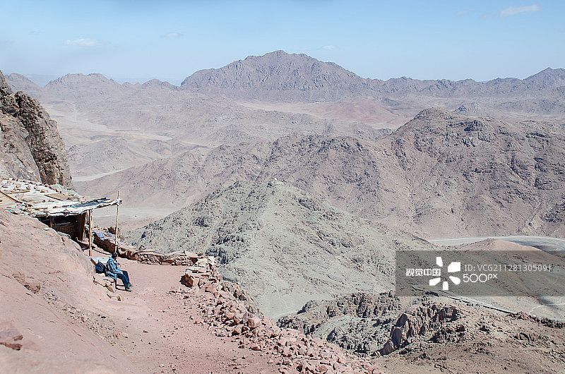 前往西奈山的朝圣者图片素材