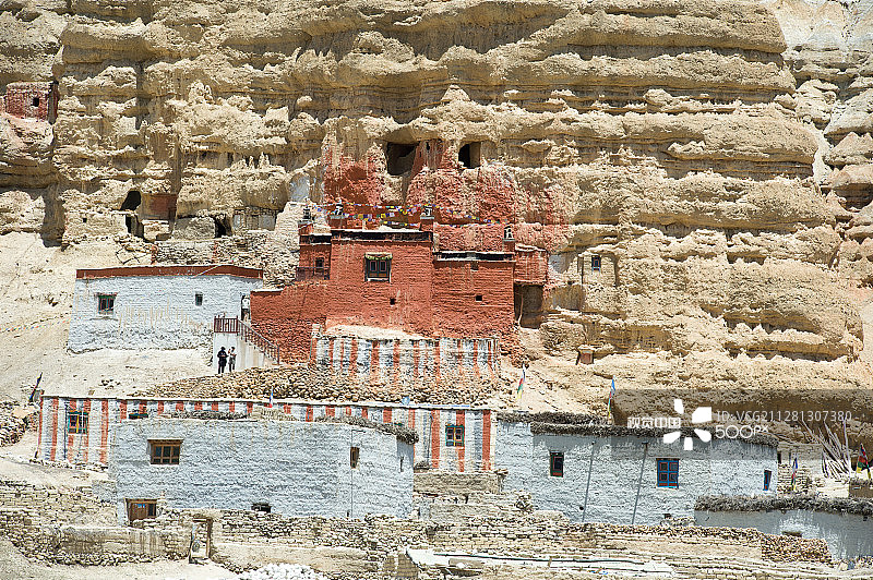 来自加普的洞穴居民 - 上穆斯塘图片素材