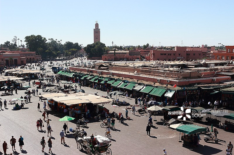 德吉玛广场，马拉喀什图片素材