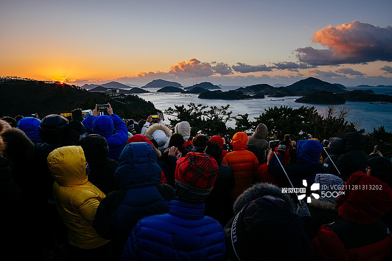 迎接2015年的第一缕阳光图片素材