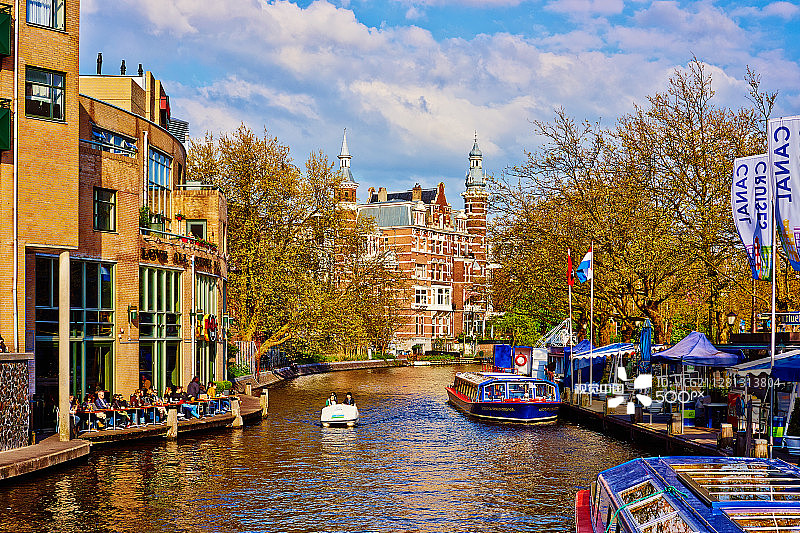 阿姆斯特丹运河图片素材