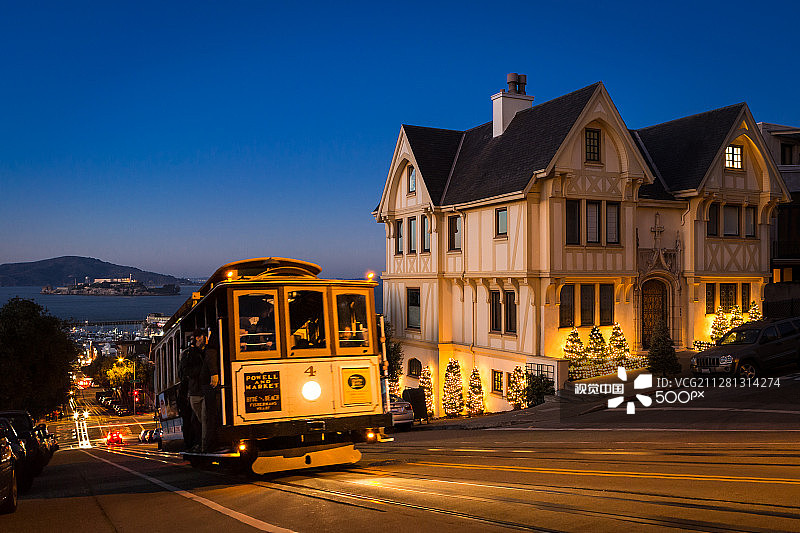 海德街缆车图片素材