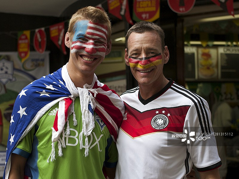 巴西世界杯足球迷图片素材