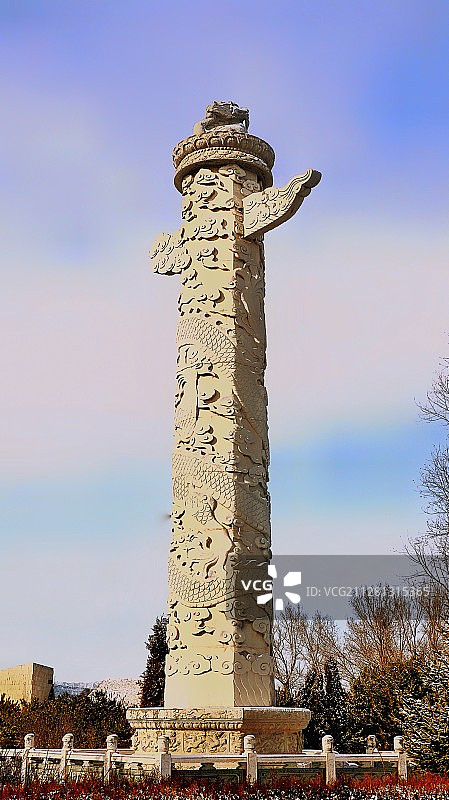 雪日黄帝城图片素材