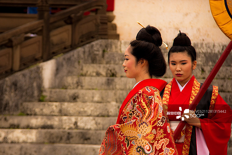 2015年冲绳首里城女王（日本）图片素材