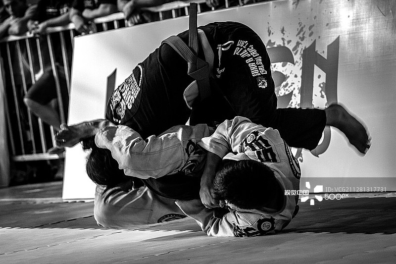 黑白柔术图片素材