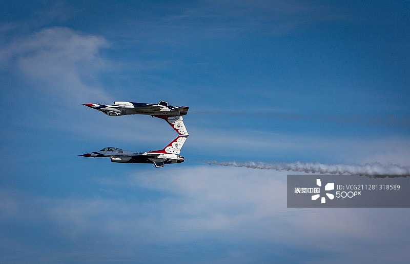 雷鸟飞行表演队图片素材