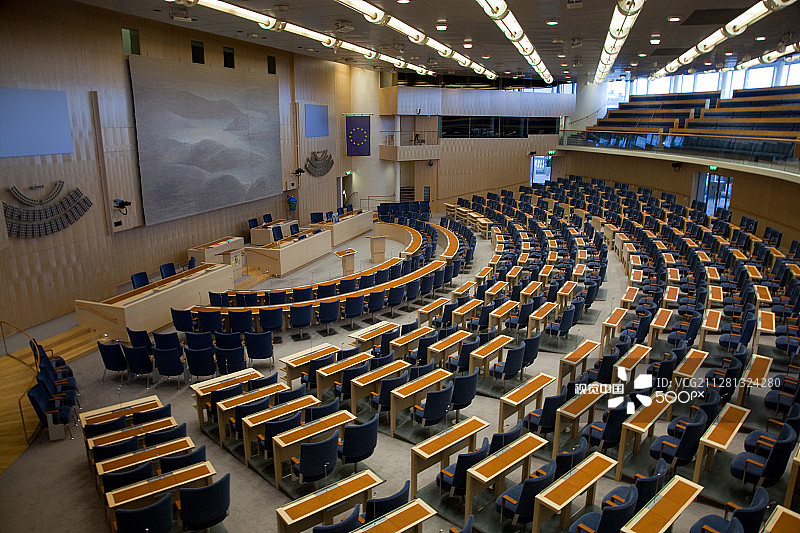 斯德哥尔摩瑞典议会内部图片素材