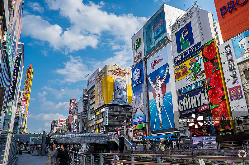 大阪格力高广告牌图片素材