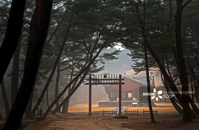 朝鲜王朝的皇家陵墓图片素材