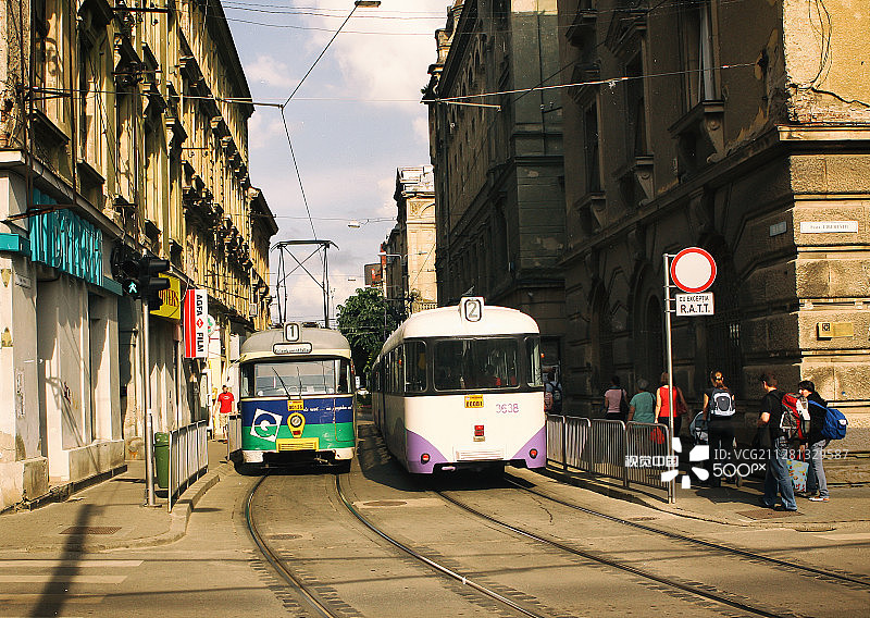 蒂米什瓦拉的电车图片素材