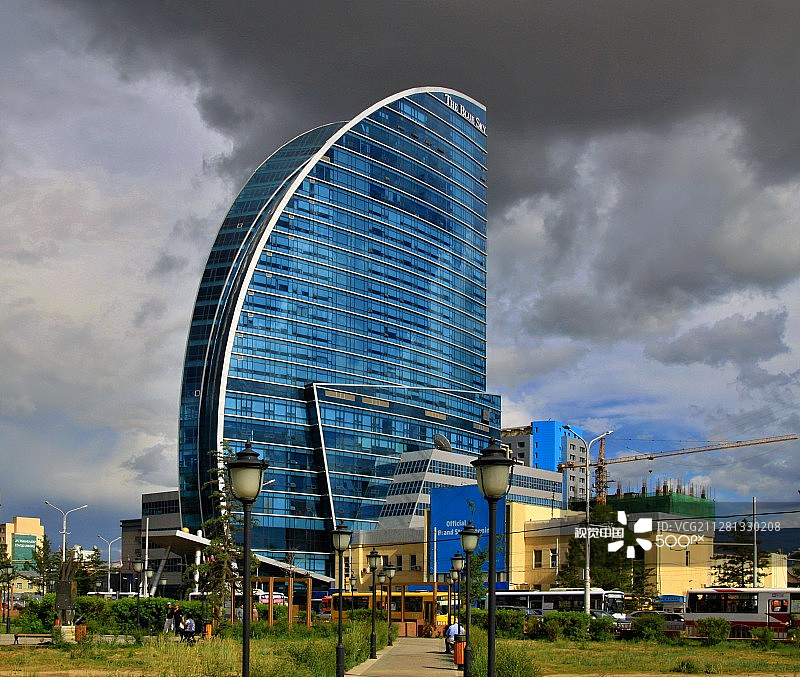 蒙古乌兰巴托首都新建酒店图片素材