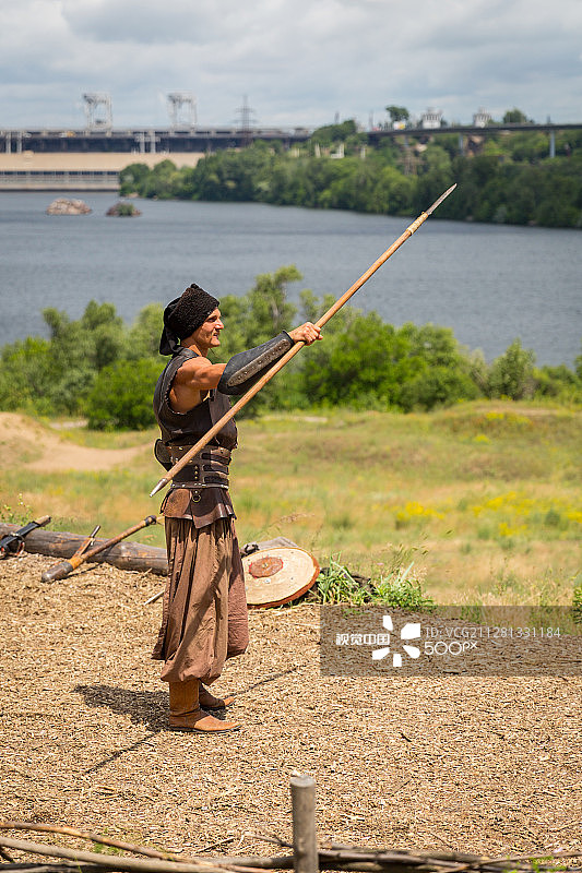 乌克兰扎波罗热的乌克兰哥萨克图片素材