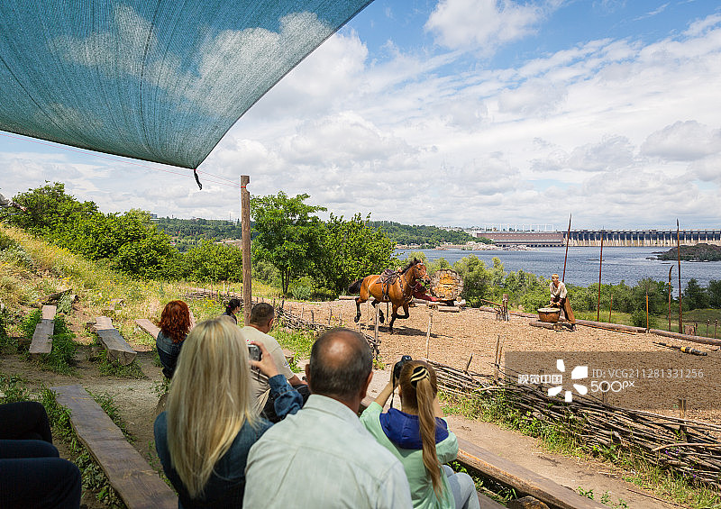 乌克兰扎波罗热的乌克兰哥萨克图片素材