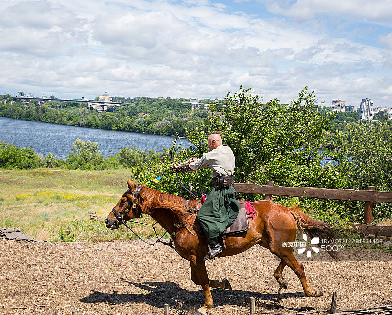 乌克兰扎波罗热的乌克兰哥萨克图片素材